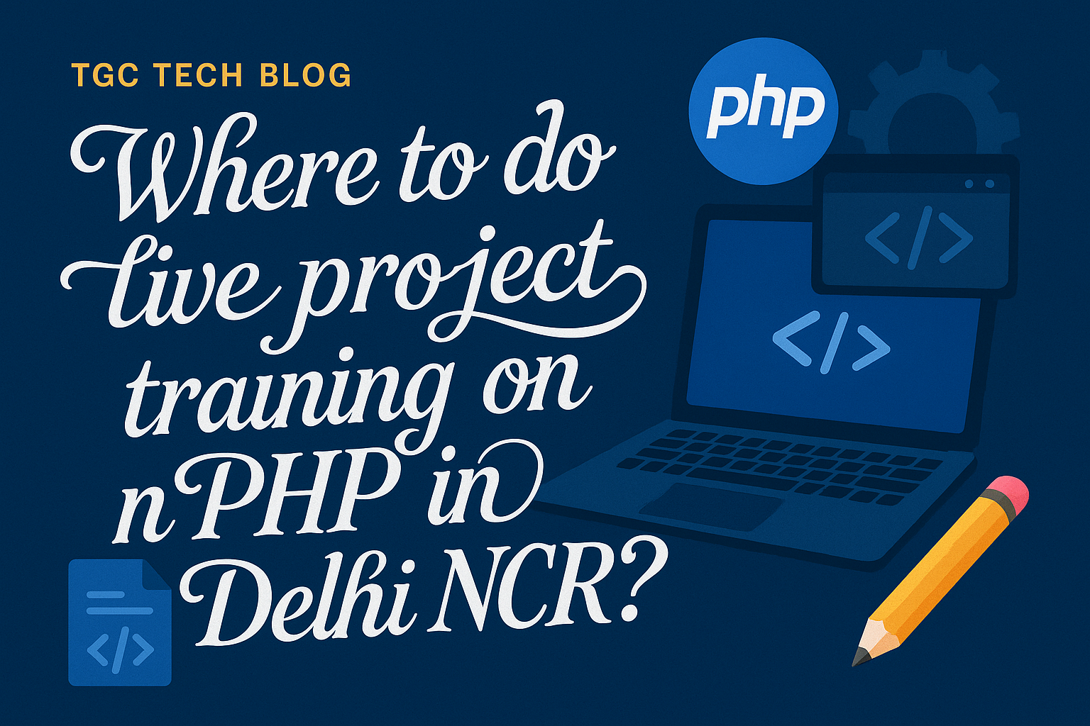 Where to do live project training on PHP in Delhi NCR?